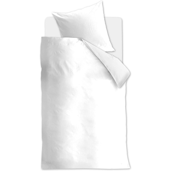 Комплект постільної білизни Beddinghouse Organic Basic Color Білий Розмір 155x22080x80см Однотонна бавовна 155x220 см 80x80 см