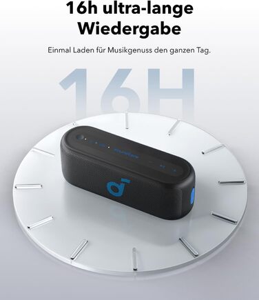 Soundcore Select 2S: Портативна Bluetooth колонка з 20W стерео, BassUp™ та IPX7 захистом (чорний)