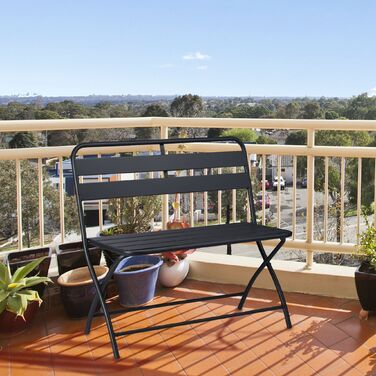 Відпочинкова лавка Relaxdays для саду, розкладна, на 2 місця