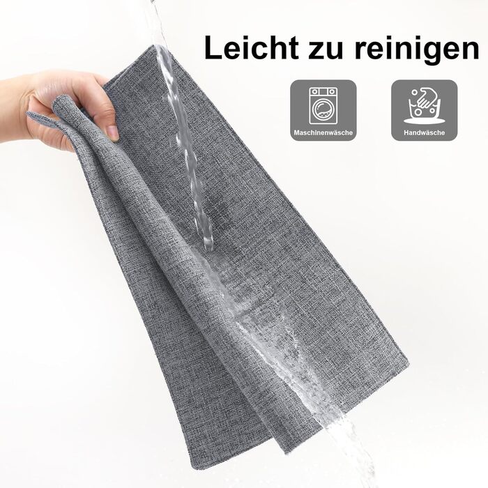 Текстильні серветки для столу Homaxy, 4 шт., темно-сірі, стійкі до високих температур, нековзні