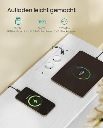 SONGMICS BELLAH: Комод, шафа, тумба з LED-підсвіткою, стайлінг-станція, 1 полиця, індустріальний стиль, вінтажно-коричневий/чорний, LGS723KD01 (7 ящиків, білий)