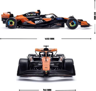 Модель Ferrari F1 F1-75 RC (1:18) - Автомобіль на радіокеруванні Формула 1 2022 (Leclerc/Sainz) + McLaren MCL38 (1:14)