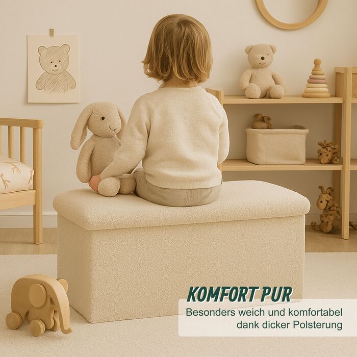 Лавка Relaxdays з м'якої тканини вельвет