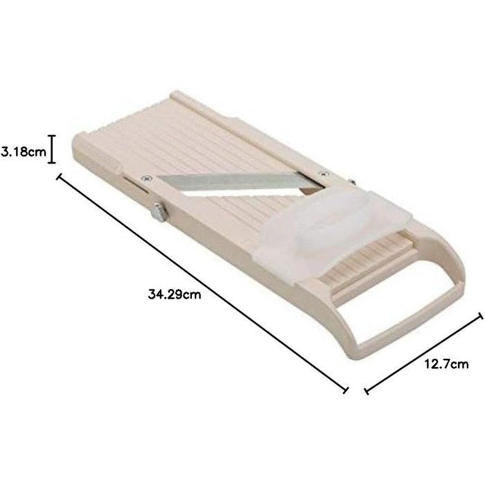 Набір для нарізання овочів Benriner, кремовий колір, стара версія (зелена версія, кремовий, широкий)