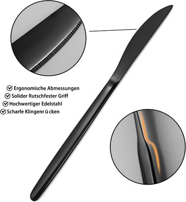 Набір столових приборів на 6 осіб, Targzier, 30 предметів, нержавіюча сталь, кольоровий, для кухні/готелю/ресторану, преміум-якість, придатний для миття в посудомийній машині