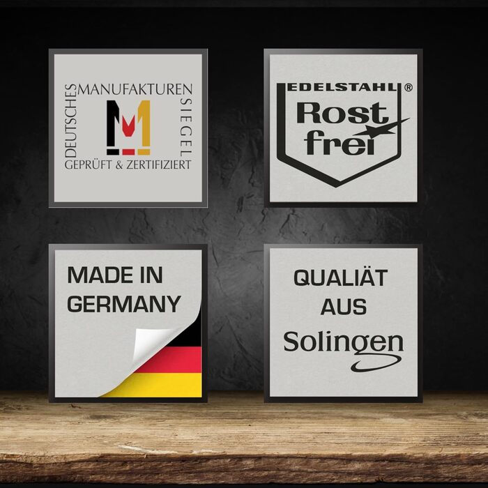 Набір кухонних ножів Gehrig Solingen Home Myii, 6 предметів, нержавіюча сталь, Made in Germany