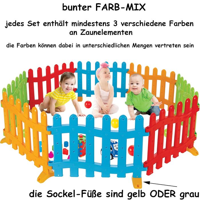 Дитячий манеж Alles-meine XL 8 елеменів по 39х68 см 4 кольори