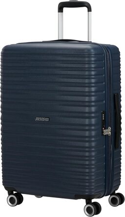 Набір валіз American Tourister Aerotech (3 шт.): ручна, середня, велика, розширювана, з TSA-замком, блакитний (Металевий Navy)