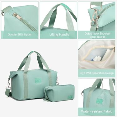 Набір валіз Sea Choice Hardshell Trolley 5шт. з TSA замком, колесами 4 шт. (55/65/76 см), рожеве золото. В комплекті: сумка для подорожей, косметичка. Розміри: M, L, XL