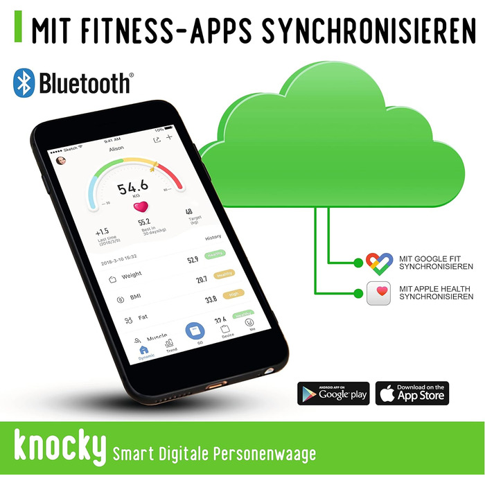 Розумні цифрові ваги для ванної кімнати KNOCKY з Bluetooth, без батареї, заряджанням через USB-порт, штучним світлом і сонячним світлом - високоточні ваги для жиру, м'язової маси, ІМТ, вісцерального жиру сірого кольору