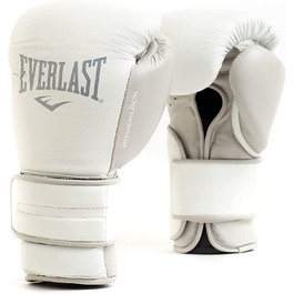 Боксерські рукавички унісекс Everlast для дорослих Powerlock 2 тренувальні рукавички, білі 16 унцій