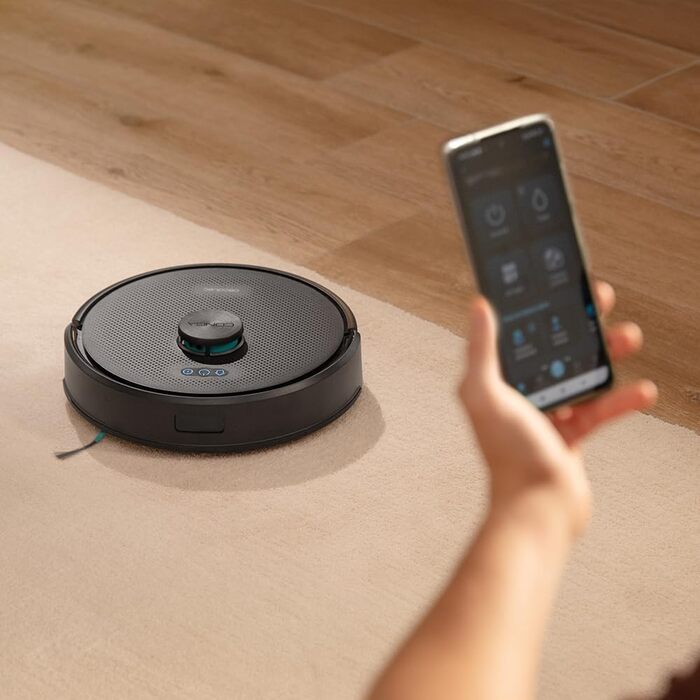 Робот-пилосос та миючий робот Cecotec Conga M70 з лазерною навігацією, потужність 20000 Па, акумулятор 4500 мАг, силіконова щітка для тварин, площа прибирання до 180 м²