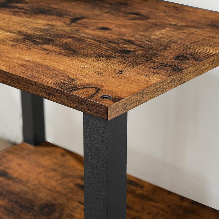 HOOBRO Підставка для принтера з 2 ящиками, 38 x 28 x 38 см, для офісу, темно-коричнева та чорна