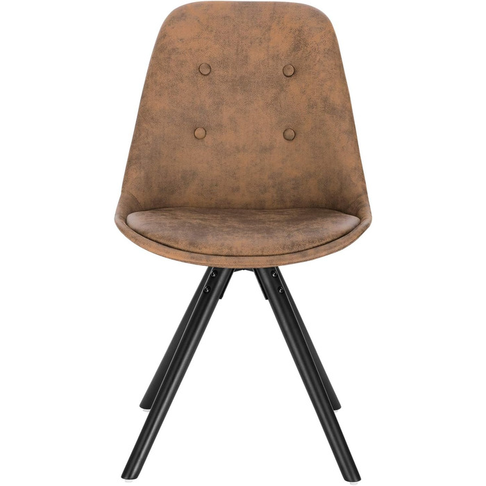 Стільці для обідньої кімнати WOLTU, кухонні стільці, скандинавський дизайн, стільці для туалетного столика, крісла для відпочинку, м'які стільці, стільці в ретро стилі, сіре покриття з льону, BH54gr-4 (набір 1 шт.)