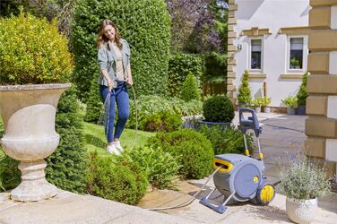 HOZELOCK Auto Reel 40M: Автоматичний шланг на котушці. Зручна установка, шланг 40м, аксесуари, 5 років гарантії. [2595R0000]