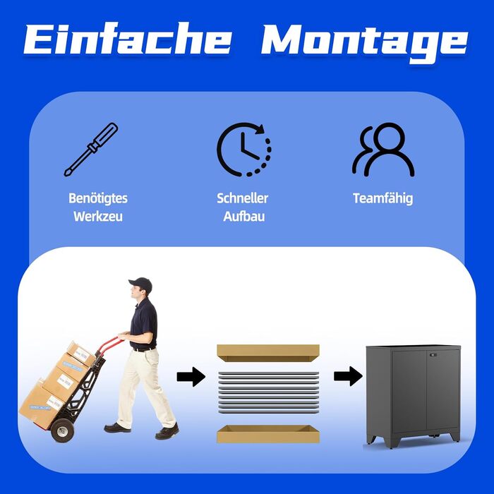 Металевий шафа-сейф для документів, 90x80x40 см, білий (чорний) - з полицями та комбінаційним замком