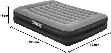 Надувний матрац Bestway Aeroluxe з вбудованим електронасосом, Queensize 203x152x46 см