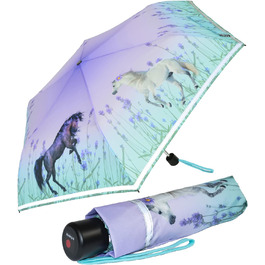 Кишенькова парасолька для коней Knirps 4Kids зі світловідбиваючою обробкою - Wild Horses