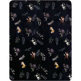 Ковдра Thumper Disney Disney Navy Blue/Sherpa 120x150 см, Oeko-TEX