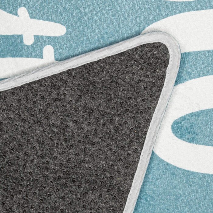 Пако домашній дитячий килим килим Дитяча кімната ігровий килимок дитячий килимок нековзний Сучасний зірка напис, розмір колір (120 см у формі зірки, синій)