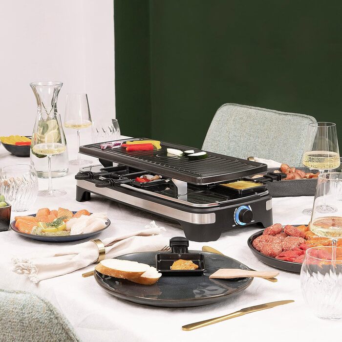 Сковороди, антипригарне покриття, функція гриля, дротова, управління, 162650 Raclette 10