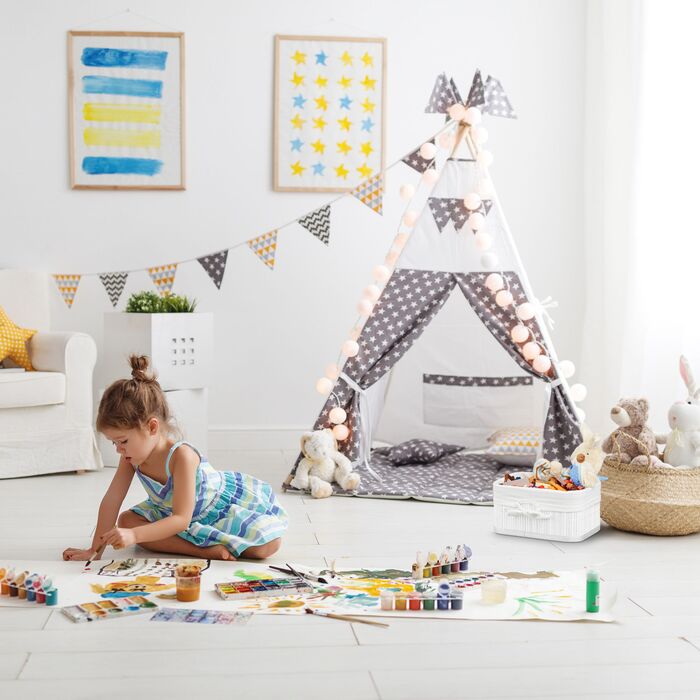 Набір з 3 кошиків для зберігання з бамбука Relaxdays