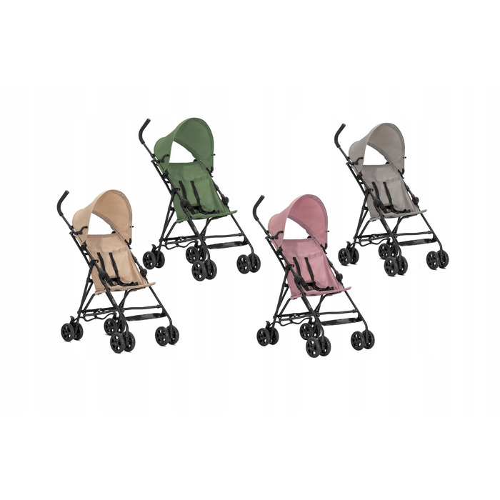 Дитячий візок-парасолька Lorelli VAYA, рожевий (вага 4,40 кг), складаний