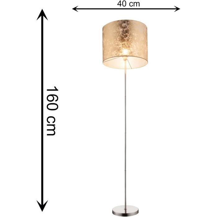 Підвісний світильник Globo LED з кольоровим мармуровим абажуром Ø 40см (торшер, золото)