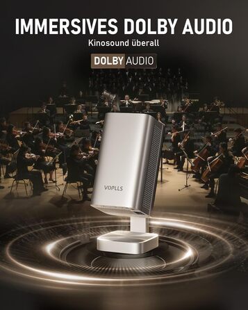 Mini проєктор Smart Beamer 4K з автофокусом, WiFi6, Bluetooth, 28000 люмен, підтримка Netflix та Dolby Audio. Підходить для домашнього кінотеатру та використання на вулиці. Сумісний з телефонами та ПК.