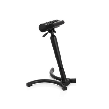 Крісло для роботи TOP WORK 33 PU чорного кольору з пінопластовим наповнювачем, металевим каркасом та регульованою висотою. hjh OFFICE