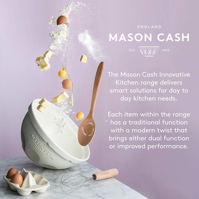 Роликовий шейкер Mason Cash CASH - 3в1 з борошношейком, 2008.183 Бежевий 30 x 8 x 8 см (мірний глечик)