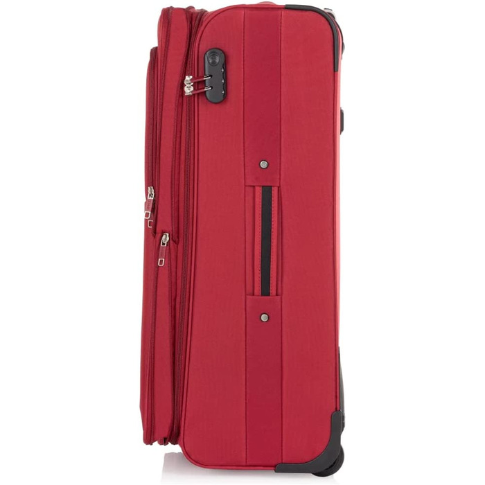 Великий чемодан Ochnik / м'який чохол / Матеріал Ньон / Колір / проріз для зубів / розмір / розміри 7446,531,5 см Місткість 108 Висока якість (Червоний, L)