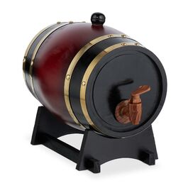 Дерев'яна бочка Relaxdays, об'єм 2,2 літра