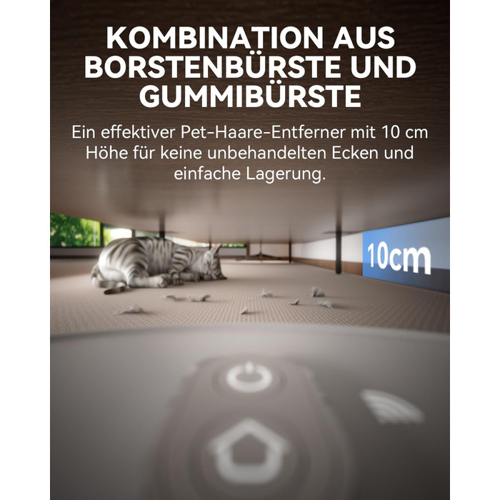 Робот-пилосос Tesvor S8 Pro з функцією миття - 8000Pa, 3-в-1, LiDAR-навігація, 240 хв роботи, керування через додаток/Alexa, для шерсті тварин, килимів та твердих підлог