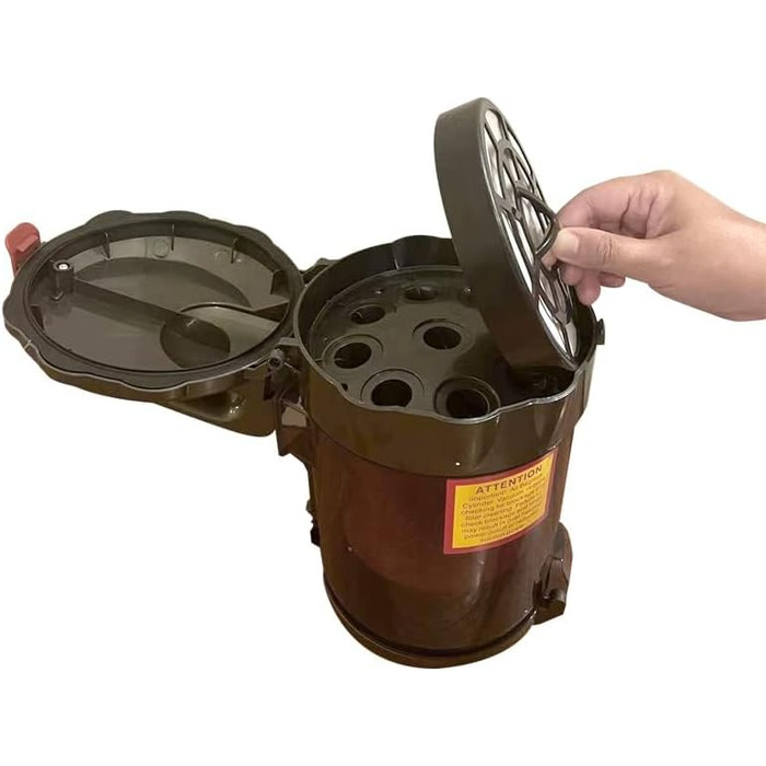 Акіта 800W безмішковий пилосос з сильною тягою та німецьким насадкою Wessel 2-в-1 для твердих підлог та килимів (C6 Turbo)