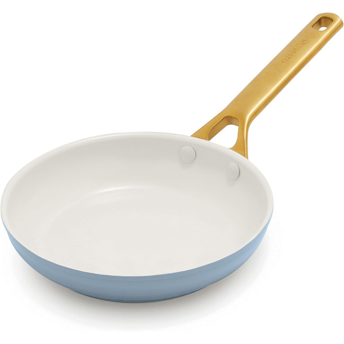 Набір сковорідок GreenPan з антипригарним покриттям, 25.4 см та 30.5 см, кераміка, без PFAS, нержавіюча сталь, для духовки та посудомийної машини, колір мох, 10' та 12' сковорода