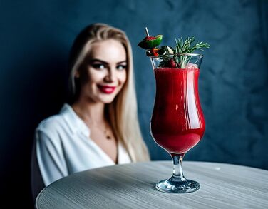 Набір склянок для коктейлів Krosno Glasmark: 6 шт, 420 мл, Long Drink, підійдуть для напоїв, води, смузі та десертів. Можна мити в посудомийній машині.