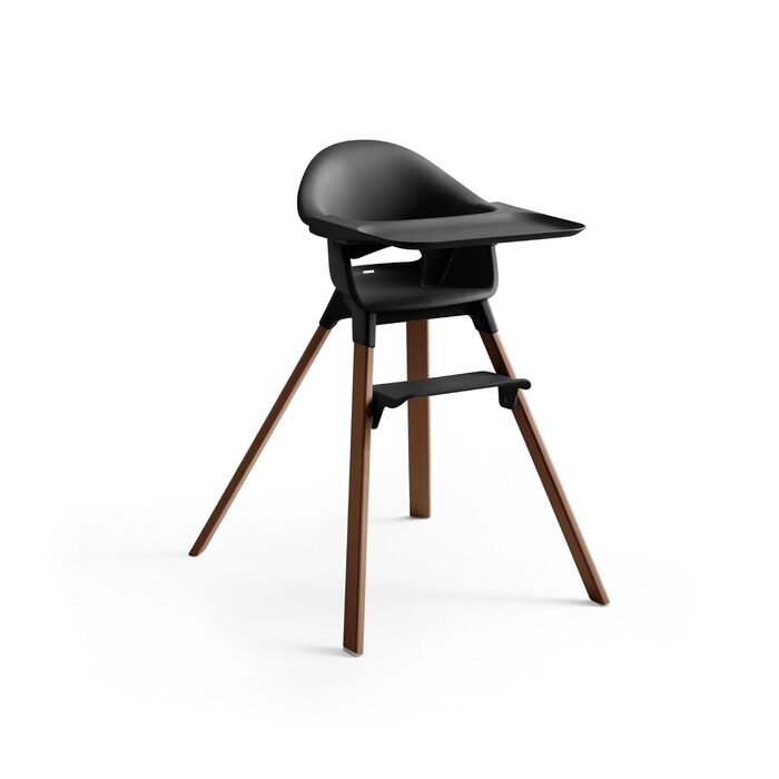 Дитячий стільчик Stokke Clikk, Black/Warm Brown - комплект з підносом та ременем безпеки, 6-36 місяців