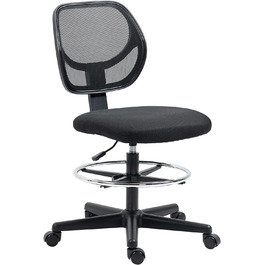 Офісне крісло Vinsetto, ергономічне, регульоване по висоті, на коліщатках, чорне