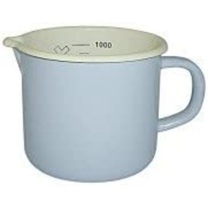 Молочник Karl Krüger Sylt 1 л, емаль, блакитний, 12 x 16 x 30 см