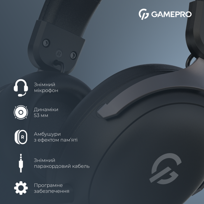 Дротова ігрова гарнітура GamePro Asgard Freya (HS145B)