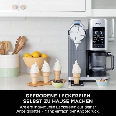 Машина для морозива CREAMi Softeis Ninja Swirl NC701EU: 13 функцій, 2 контейнери для морозива, сорбету, шейків