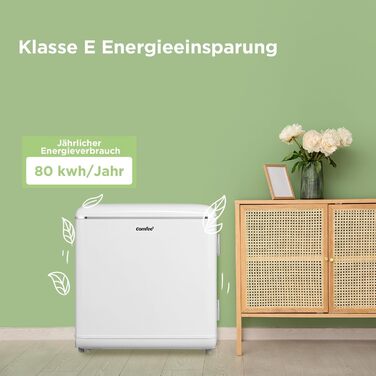 Холодильник Comfee RCD50WH2EURT(E) 47 л, Ретро-дизайн, Білий, для офісу та дому, Клас E
