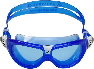 Плавальні окуляри Aquasphere Seal Kid 2 (синьо-біло-блакитні лінзи, комплект з плавальними окулярами, широкими лінзами)