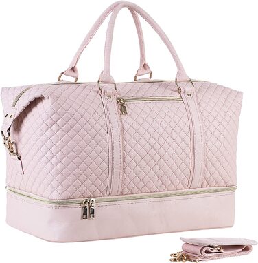 Дорожня сумка, полотняна, велика сумка для вихідних, велика ручна поклажа, чоловіча або жіноча Дорожня сумка, рожева, модна