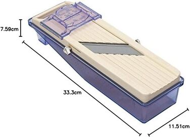 Набір для нарізання овочів Benriner, кремовий колір, старіша версія з підносом