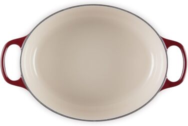 Le Creuset Signature Чавунний Бражульник з кришкою, овальний, 27 см, 7.5 л, для всіх типів плит, включаючи індукцію, колір Chambray