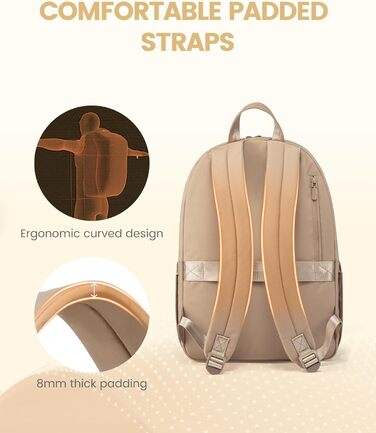 LOVEVOOK Рюкзак для жінок, середнього розміру, для підлітка, дівчини, студентки. Елегантний, з відділенням для ноутбука 15.6