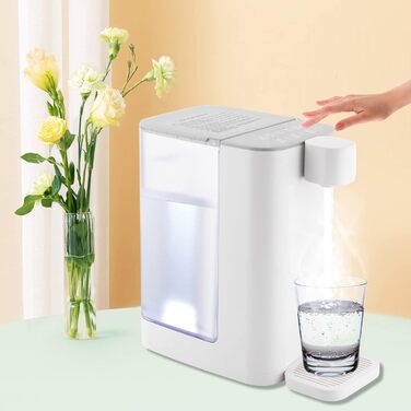 Електричний нагрівач води 3L з миттєвим нагрівом, білий. 5 температурних режимів, 2 рівня води, тиха робота (45dB), дитячий замок