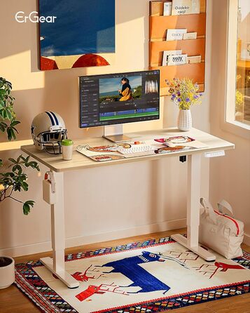 Електричний регульований стіл ErGear 100x60 см з пам'яттю, для дому та офісу